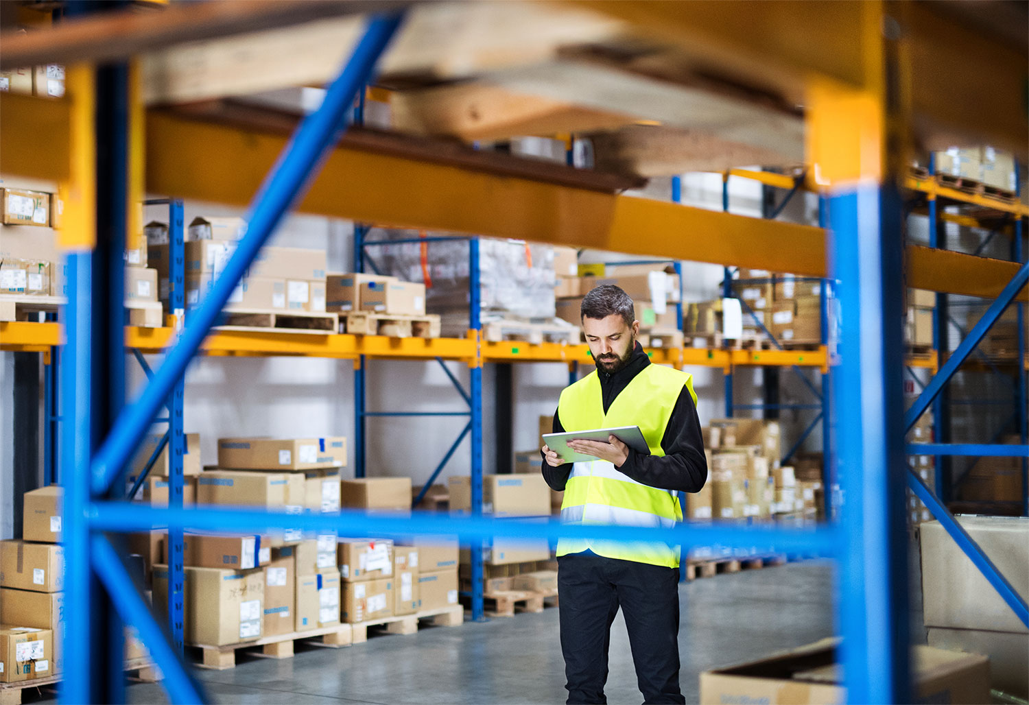 Warehousing ERP Solution Man Using ERP Software